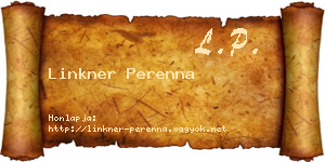 Linkner Perenna névjegykártya